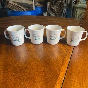 Corelle 4 Rosemarie 10 oz Mugs
